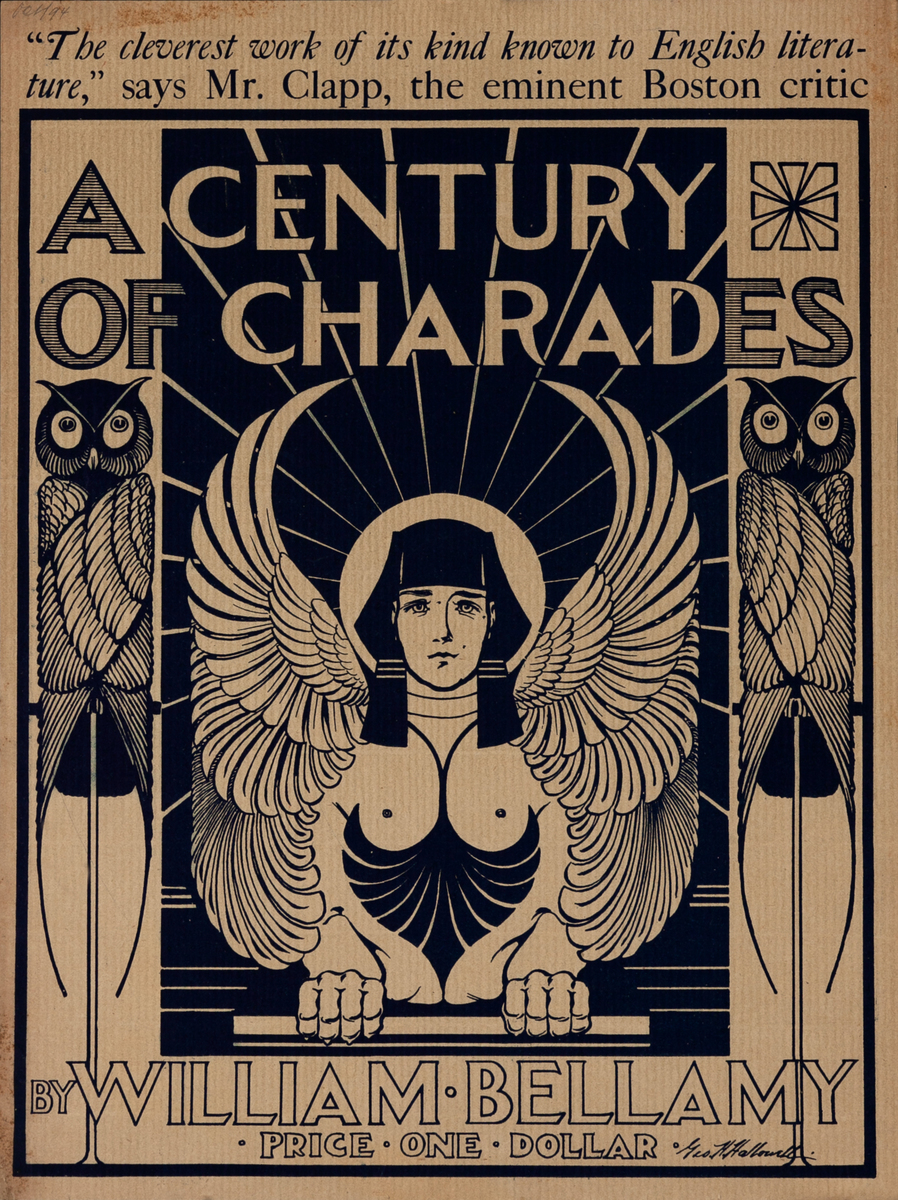 A Century of Charades Purple Original American Literary Poster