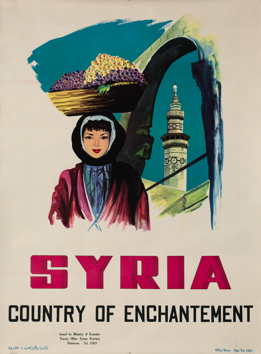 Syria Country of Enchantment Original Travel Poster