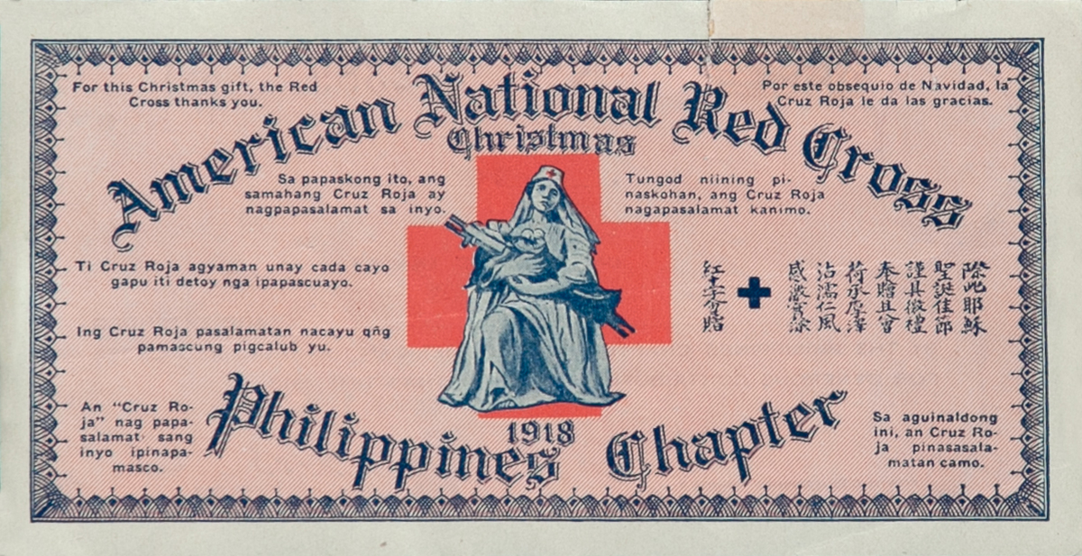 American National Red Cross Christmas Philippines Chapter Original Scrip