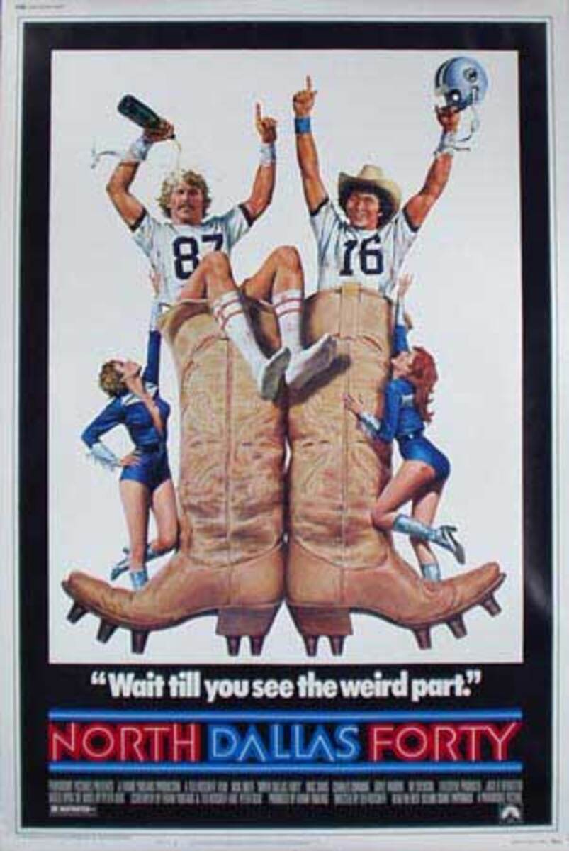 North Dallas Forty Original Vintage Advertising Poster