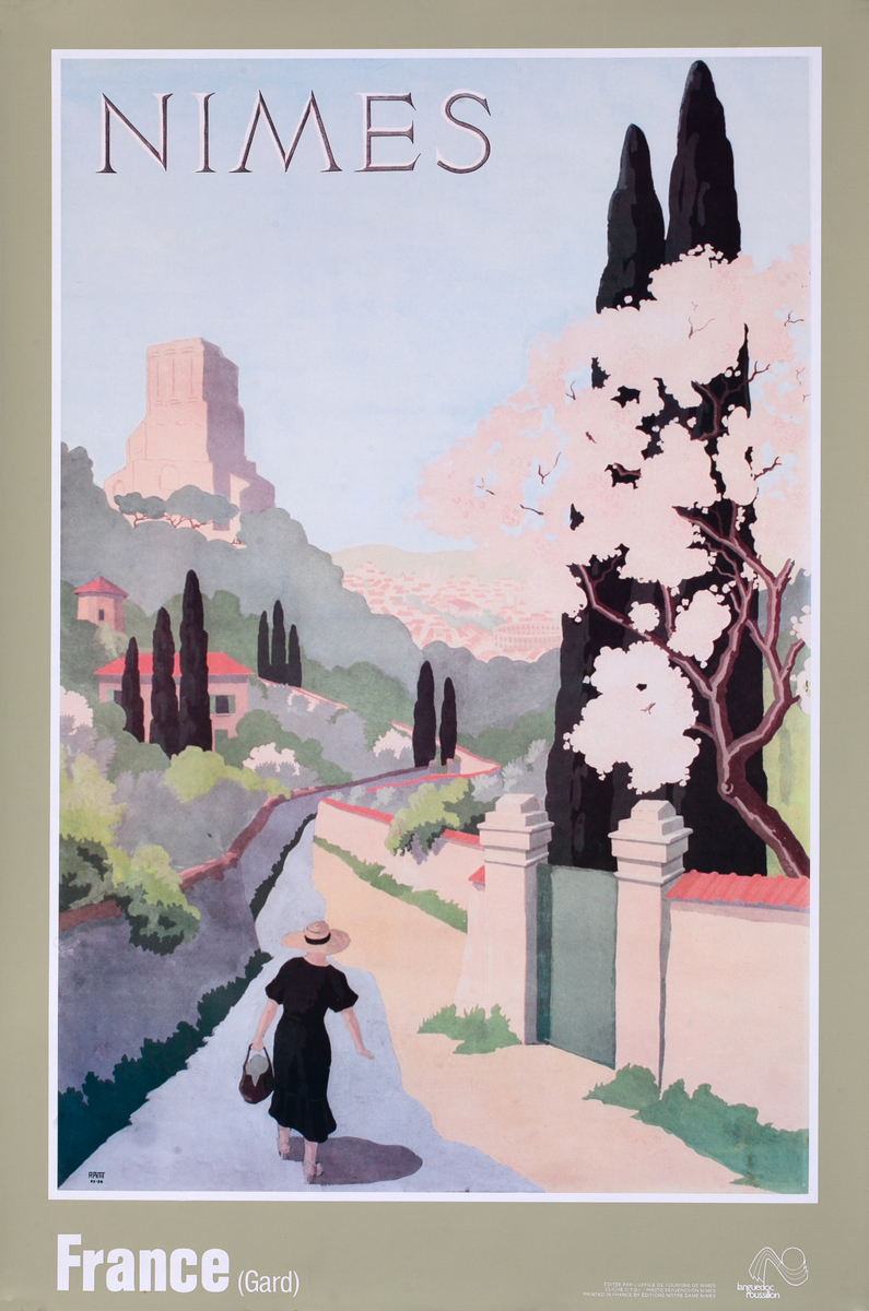 Nimes France (Gard) Original Travel Poster