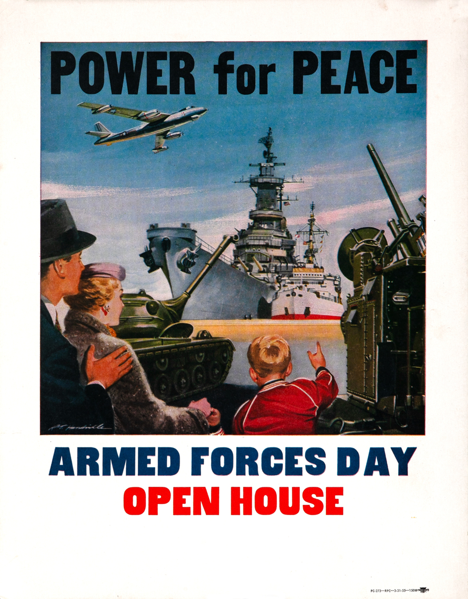 Power for Peace Armed Forces Day Open House Original Vietnam War Poster