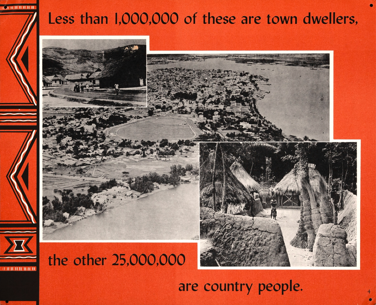 Less than 1,000,000 of These are Town Dwellers British Education Poster 