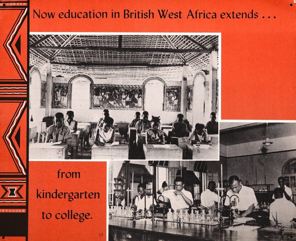 Education in British West Africa British Education Poster 