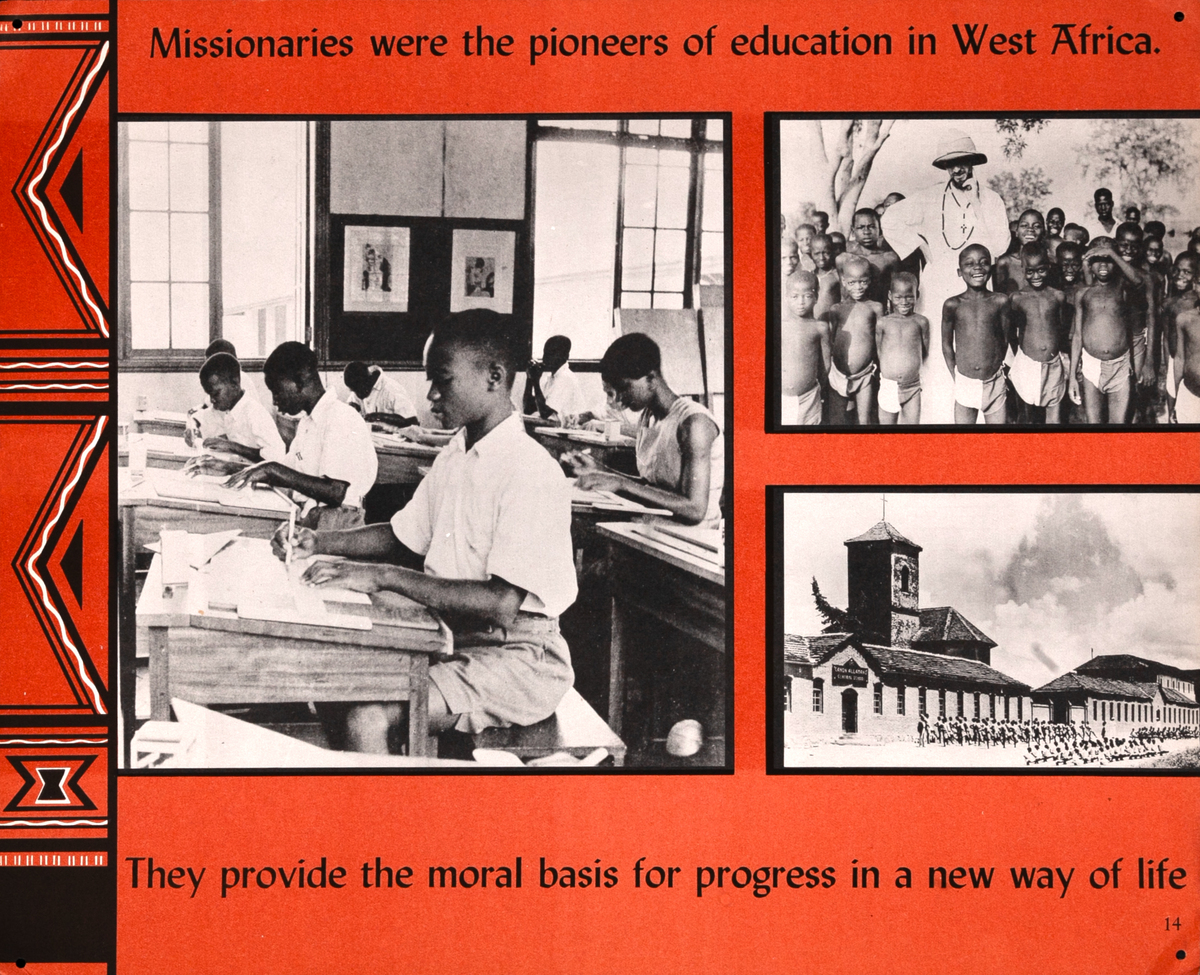 Missionaries Were the Pioneers of Education in West Africa British Education Poster 