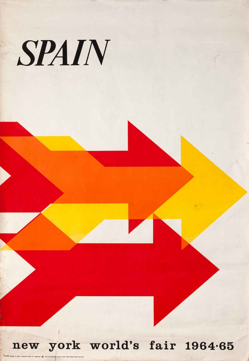 Spain New York World's Fair 1964-65 Original Travel Poster