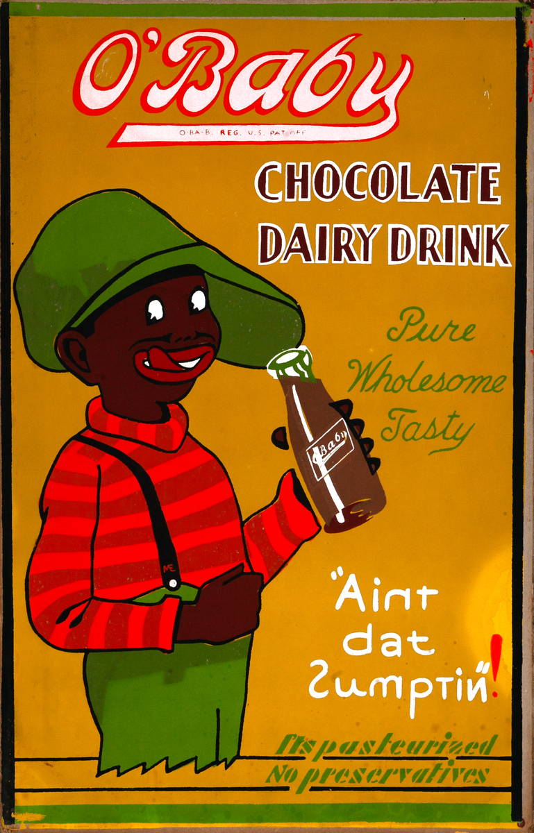 O'Baby Chocolate Dairy Drink Original Advertising Poster