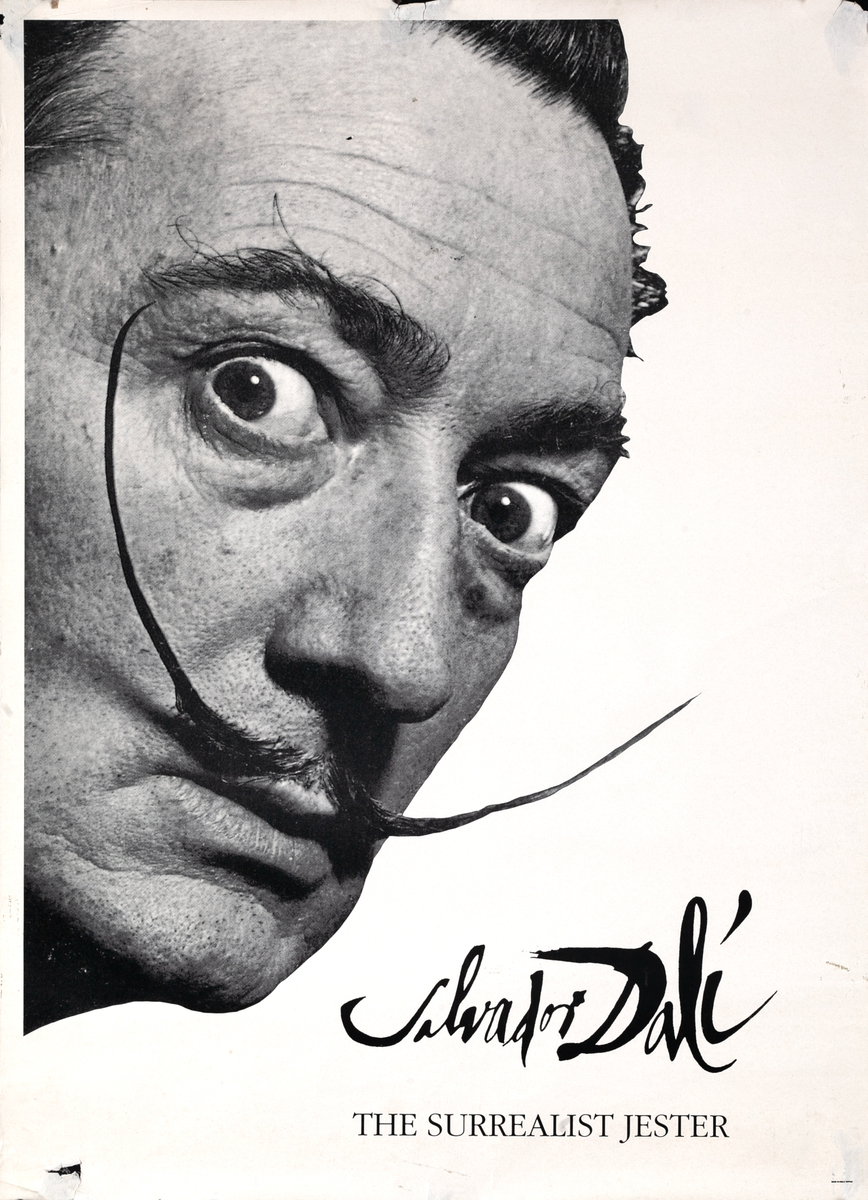 Salvador Dali the Surrealist Jester Original Book Poster