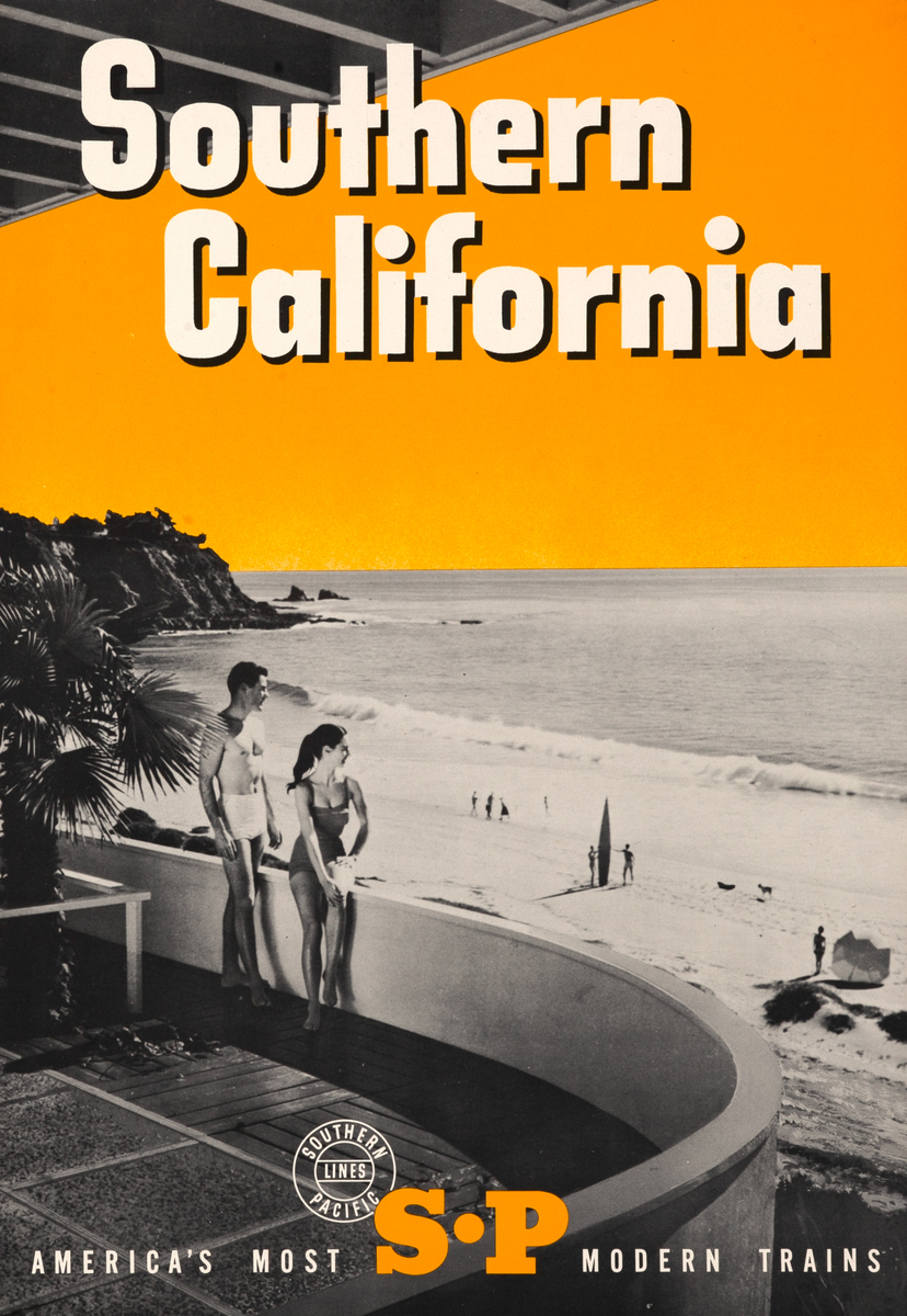 Southern California - America's Most Modern Trains - Original Southern Pacific Lines Poster