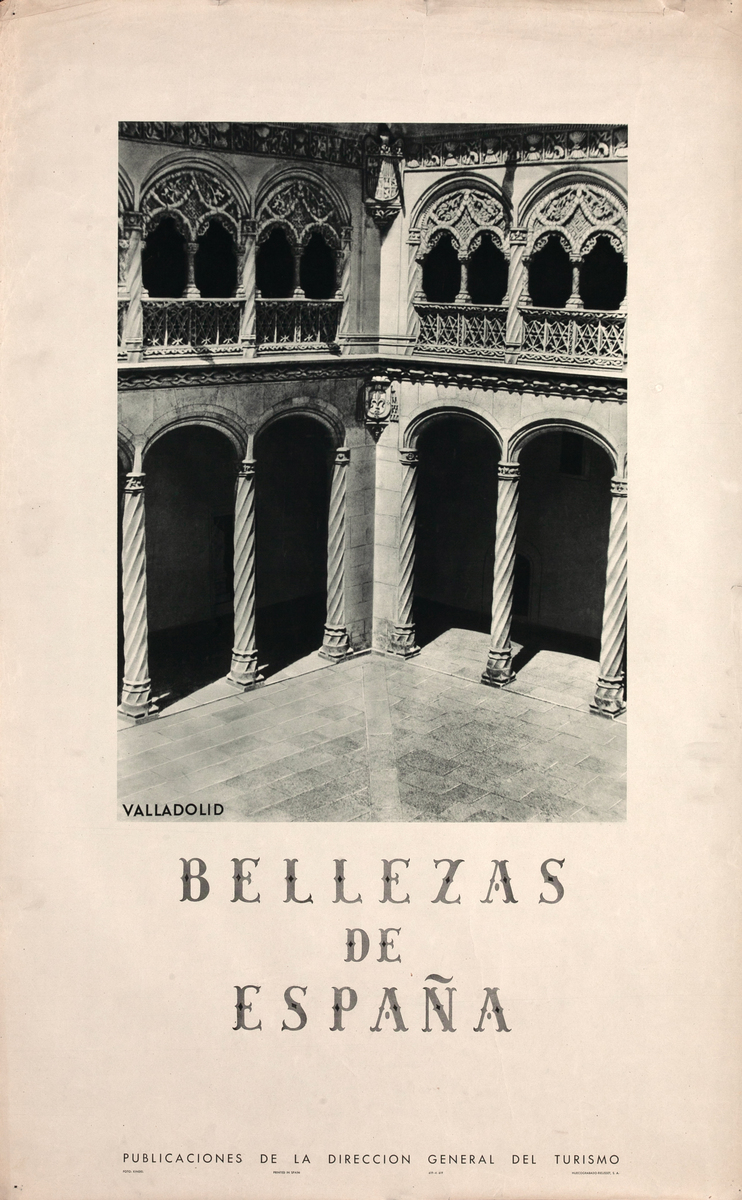 Bellezas de Espana Courtyard - Beauties of Spain Origina Travel Poster