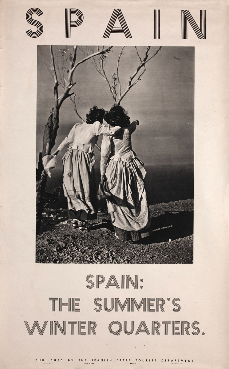 Spain The Summer’s Winter Quarters. Original Travel Poster