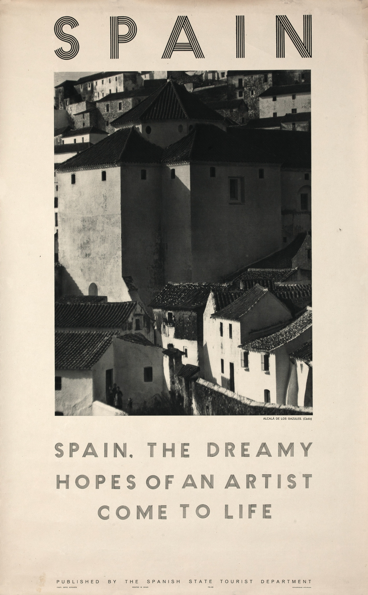 Spain. The Dreamy Hopes of an Artist Come to Life Original Travel Poster