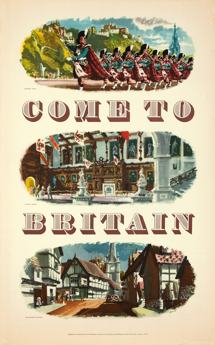 Come to Britain, Original Travel Poster