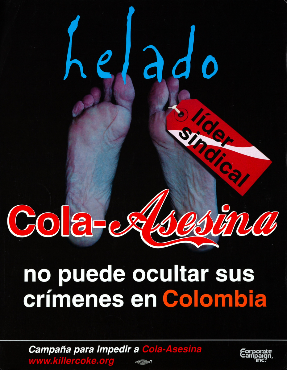 Helado Cola-Asesina Human Rights Poster