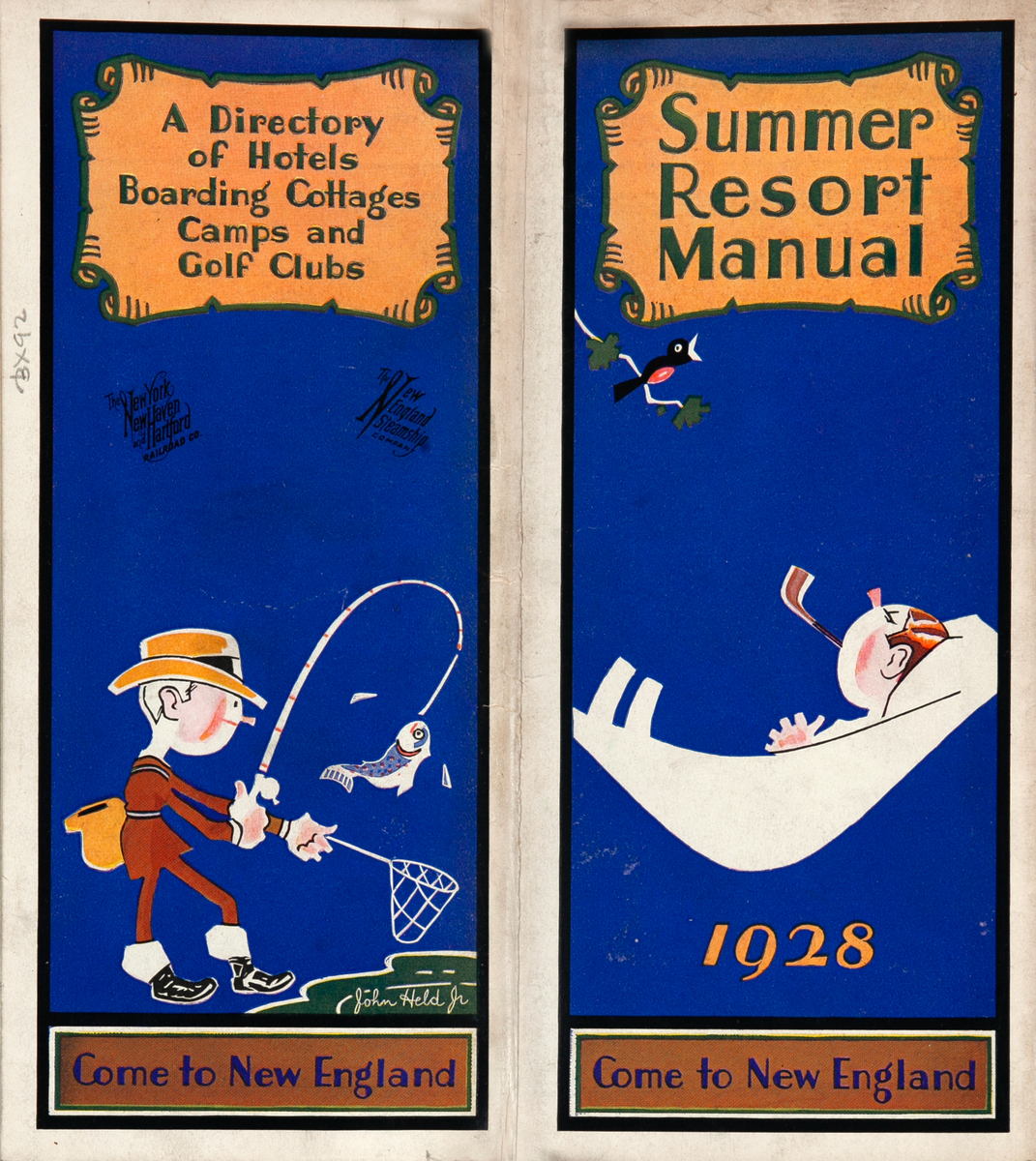 Summer Resort Manual 1928 Original New York, New Haven and Hartford Railroad Co., New England Steamship Company Travel Brochure