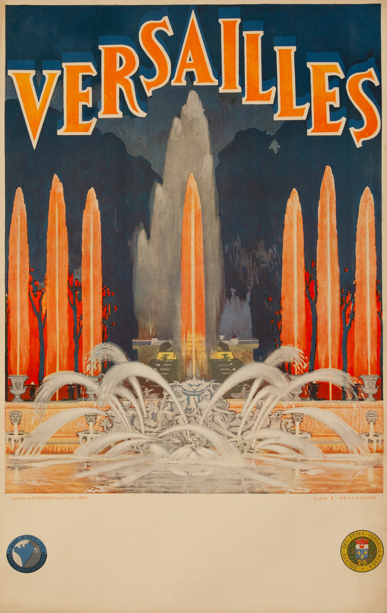 Versailles France Original Travel Poster