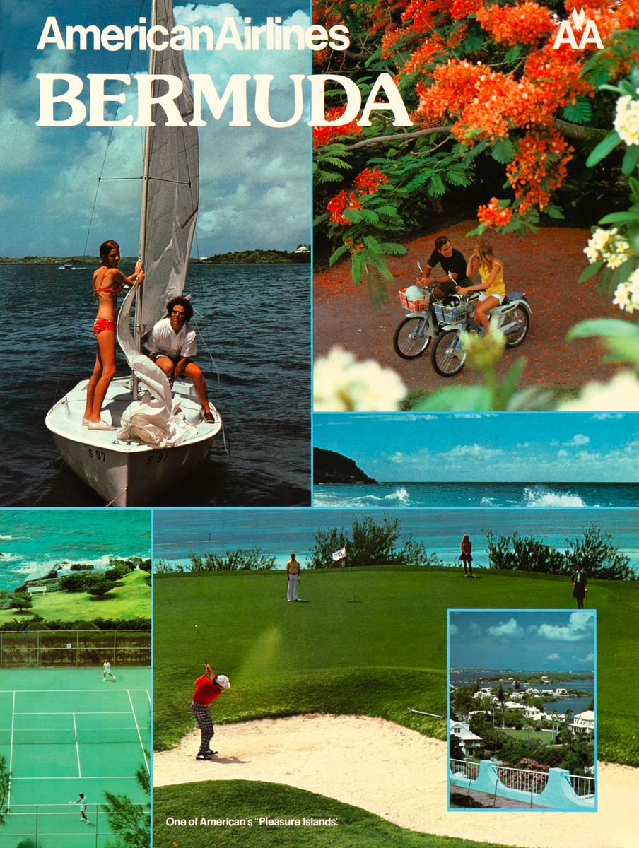 American Airlines Bermuda Original Travel Poster