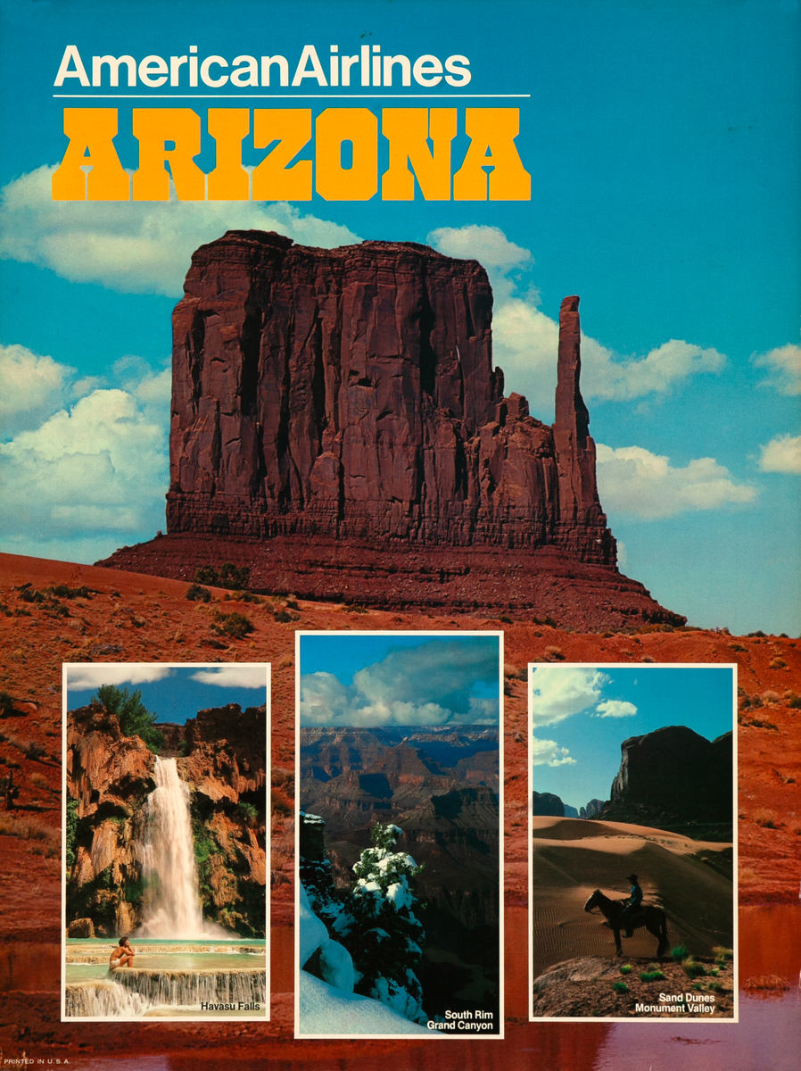 American Airlines Arizona Original Travel Poster