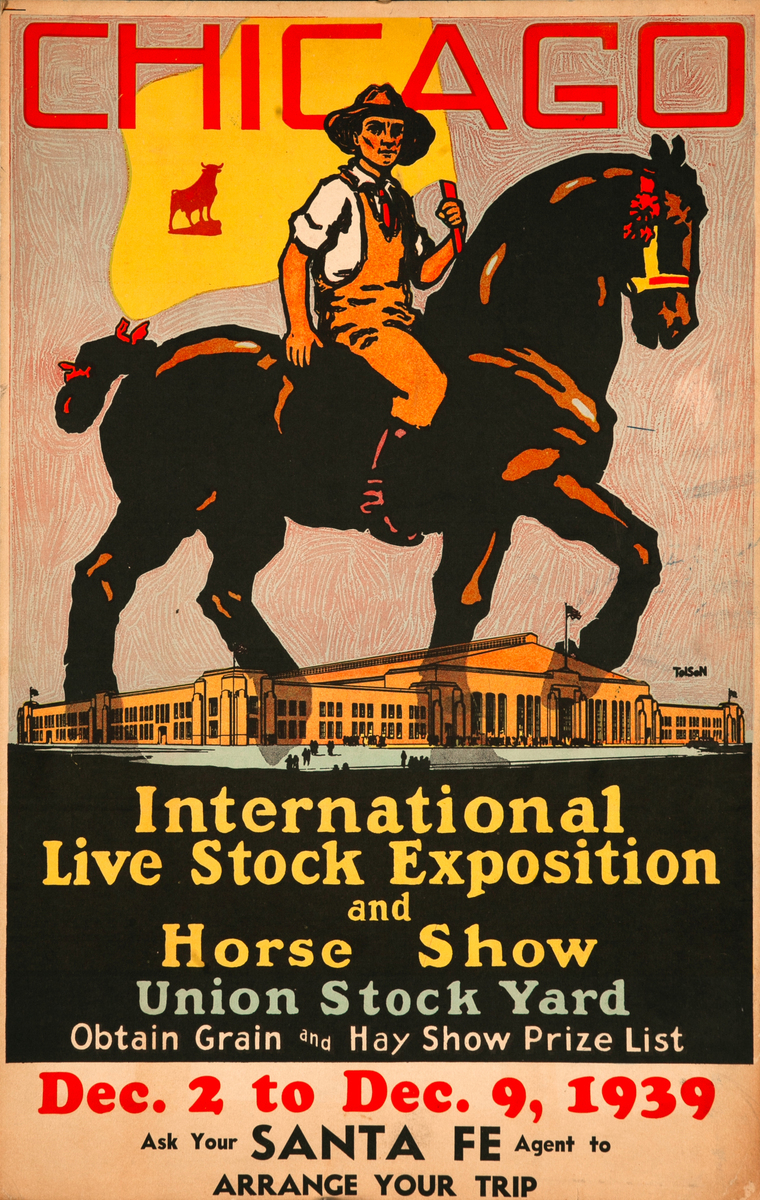 1939 Chicago International Live Stock Exposition and Horse Show Original Poster