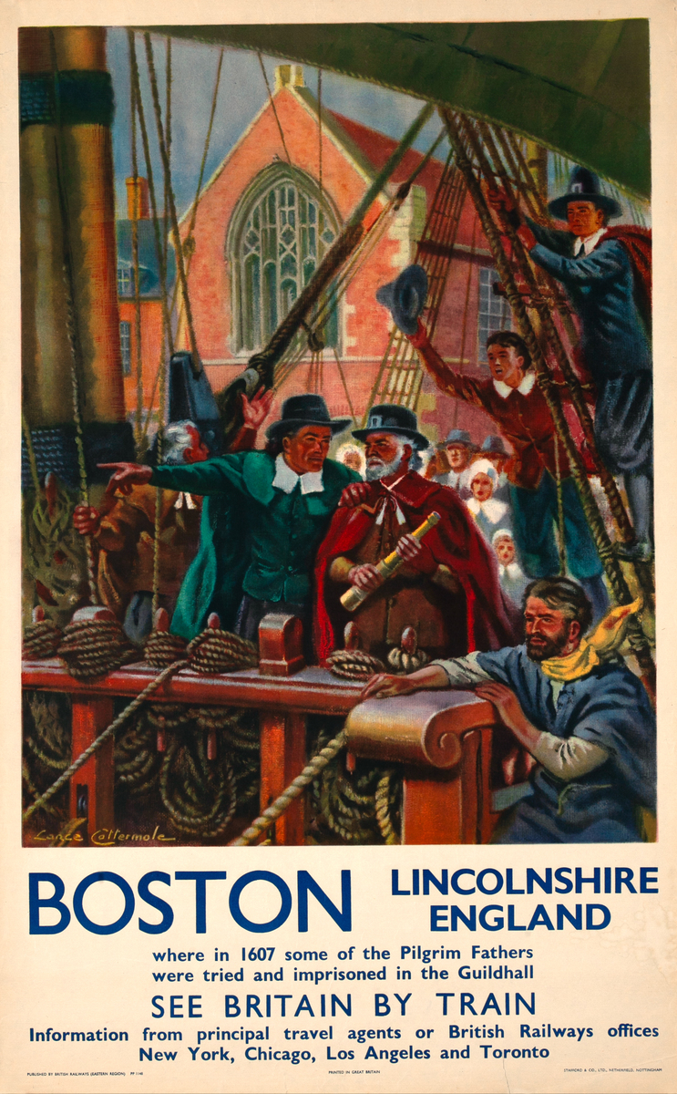 Boston Lincolnshire England Original See Britain By Train Travel Poster
