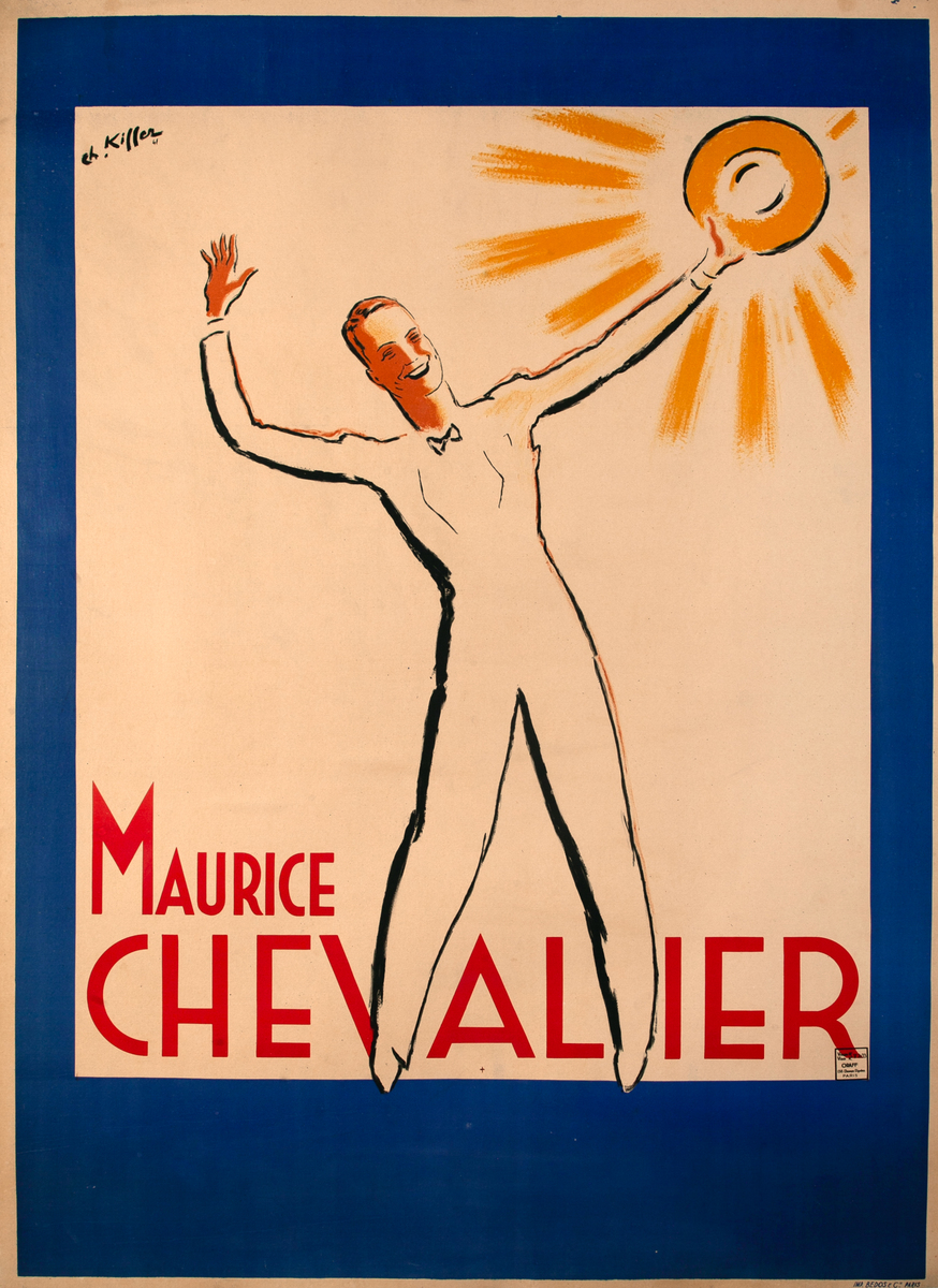 Maurice Chevalier Original French Poster Singing