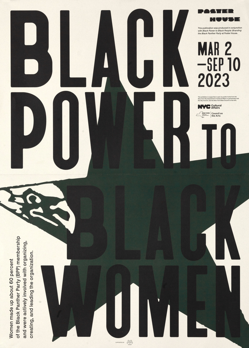 Black Power to Black Women Mar 2 - Sep 10 2023 Original Poster House Exhibit Poster