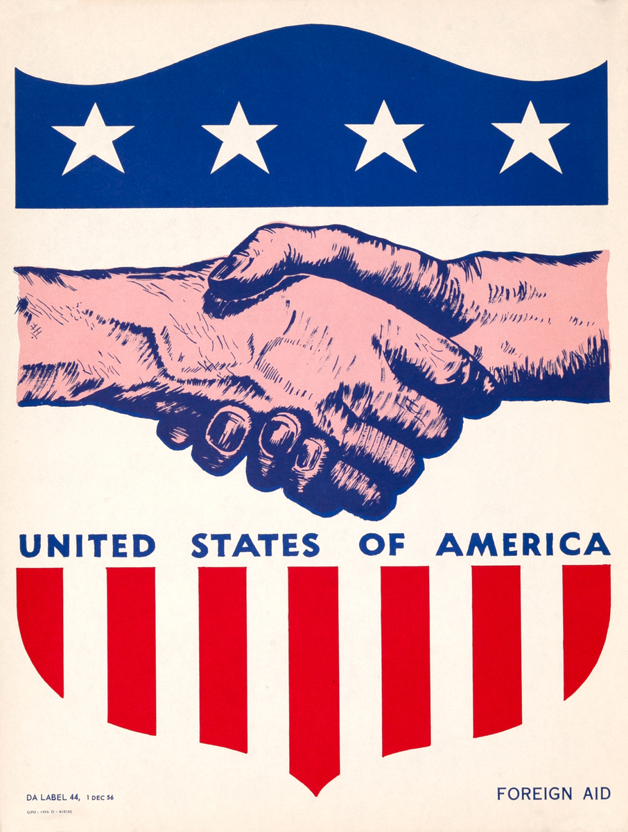 United States of America Foreign Aid Original Mutual Security Act Poster