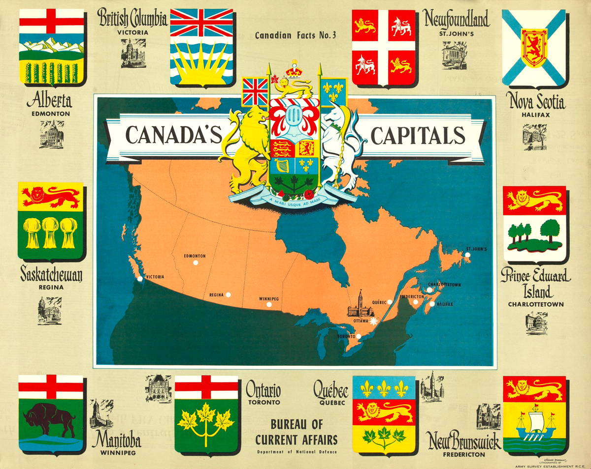 Canada’s Capital Original Illustrated Map Poster 