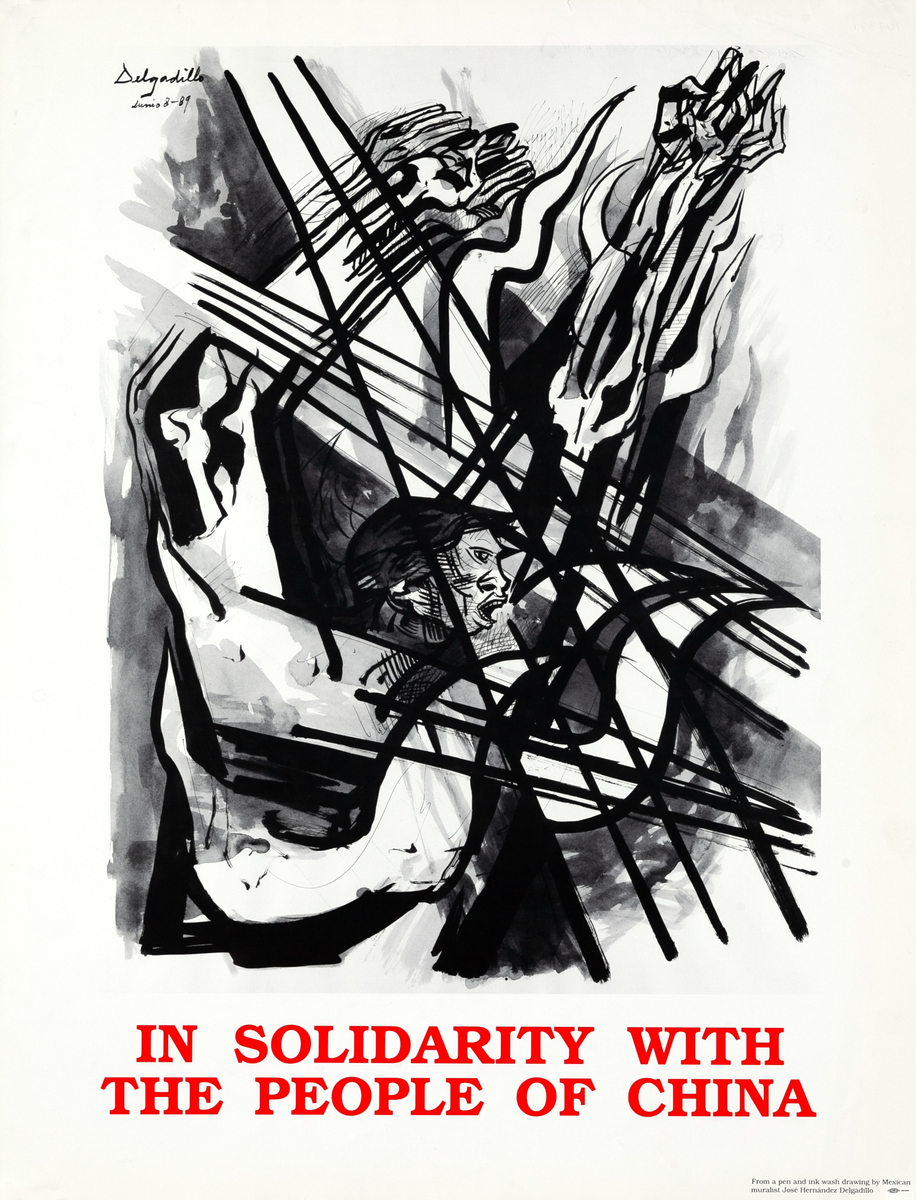 In Solidarity With The People of China Protest Poster