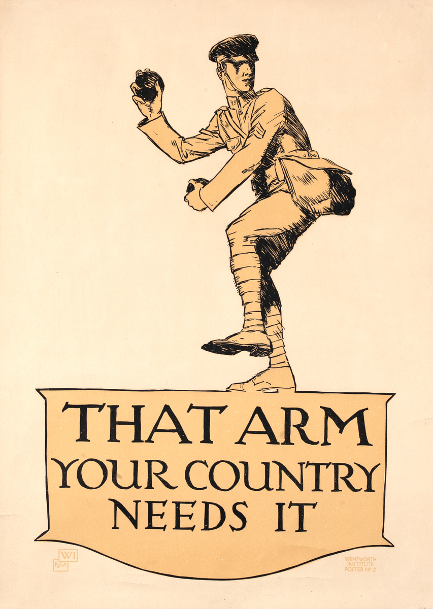 That arm - your country needs it - Original WWI Recruiting Poster