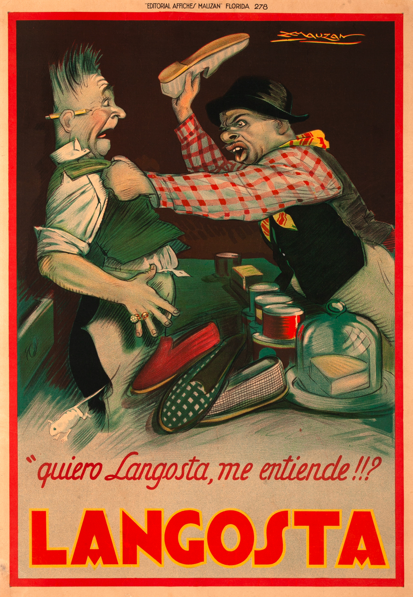 Langosta Original Italian Advertising Poster