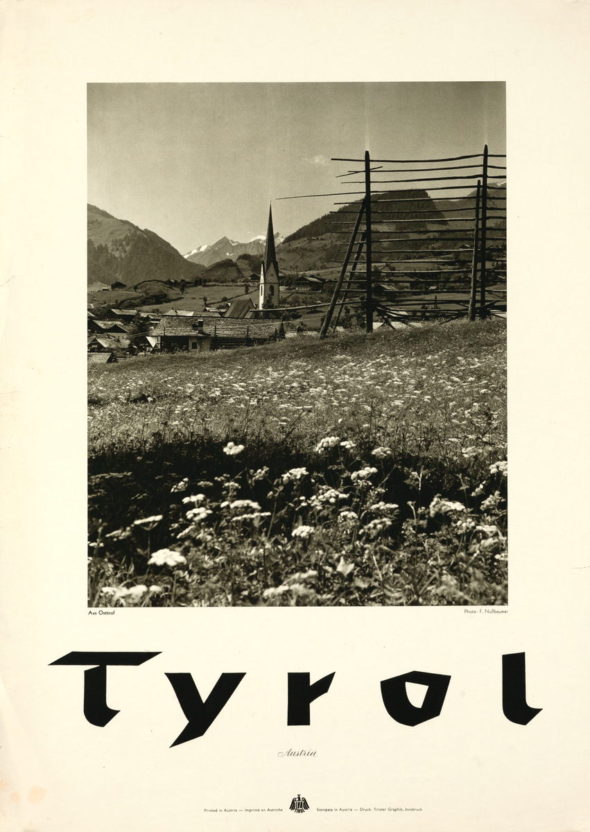 Tyrol Austria Original Travel Poster