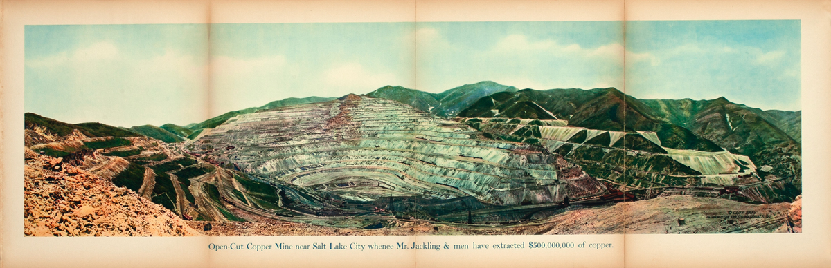 Open Cut Copper Mine Near Salt Lake City 