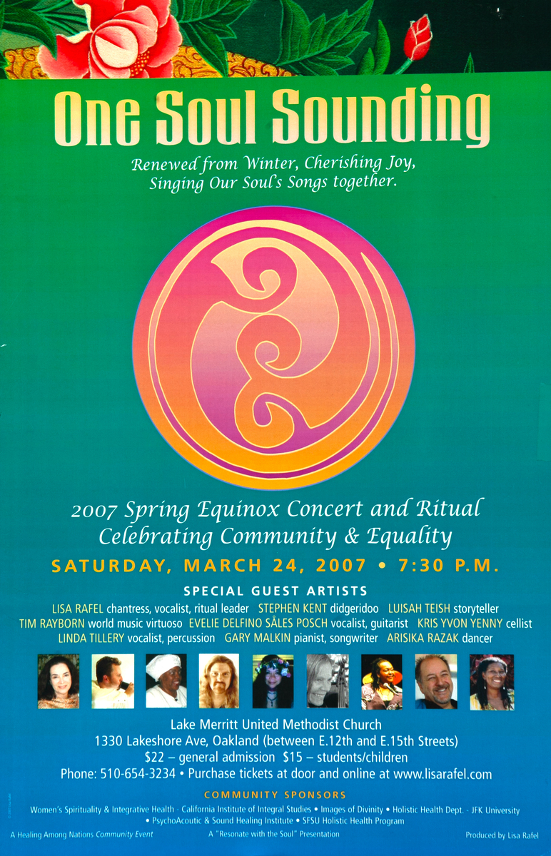 One Soul Sounding Original Holistic CelebrationConcert Poster