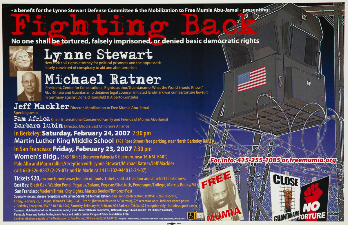 Fighting Back Original Protest Poster