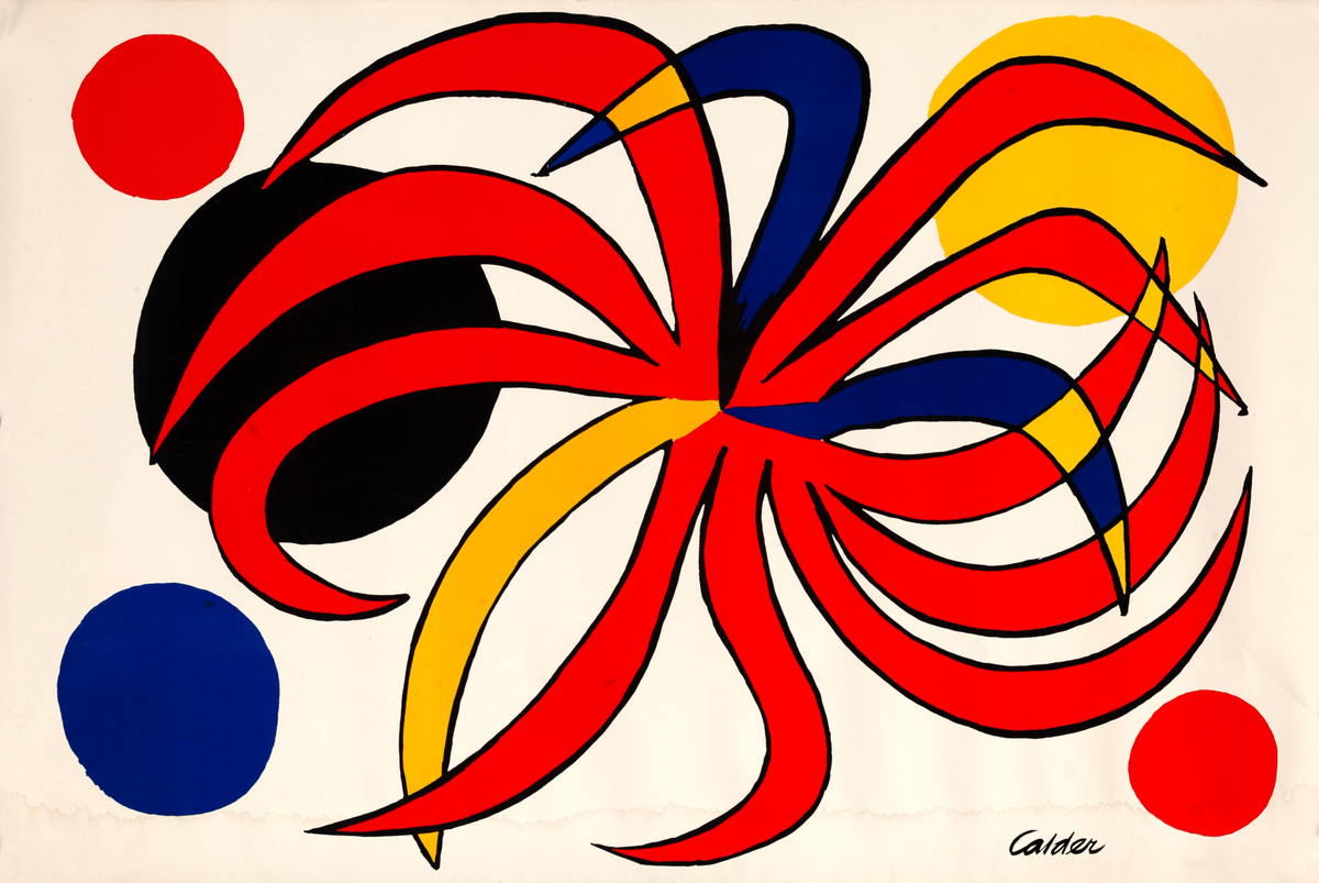 Calder Print Red Yellow Blue