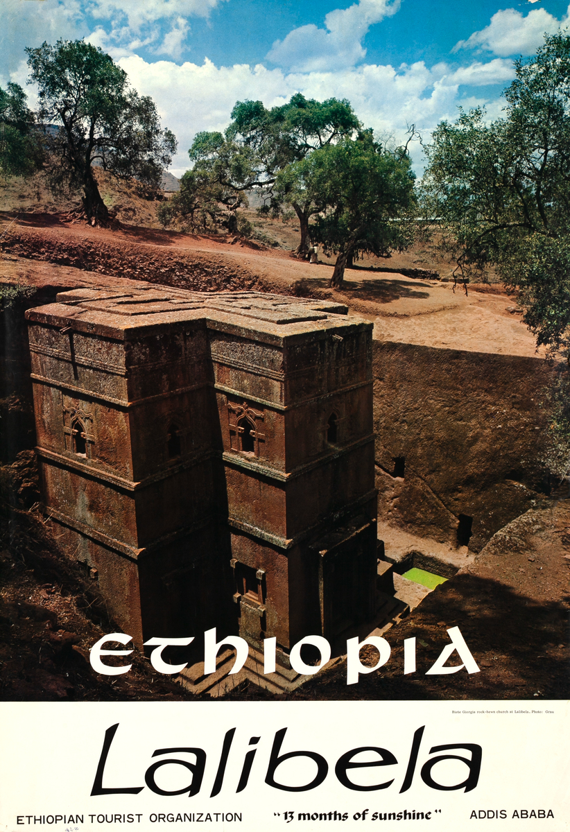 Ethiopia Lalibela Origina Arfican Travel Poster