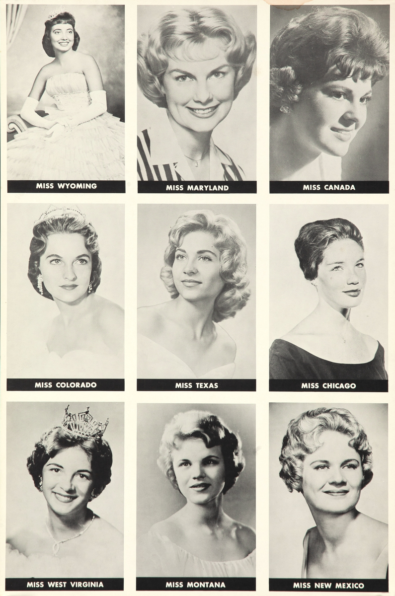 Miss America Contestants Original Beauty Pageant Poster