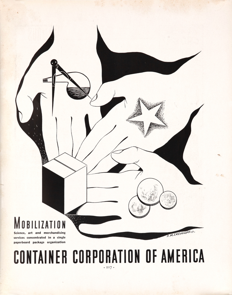 Mobilization - Container Corporation Of America Fortune Magazine Advertisement 