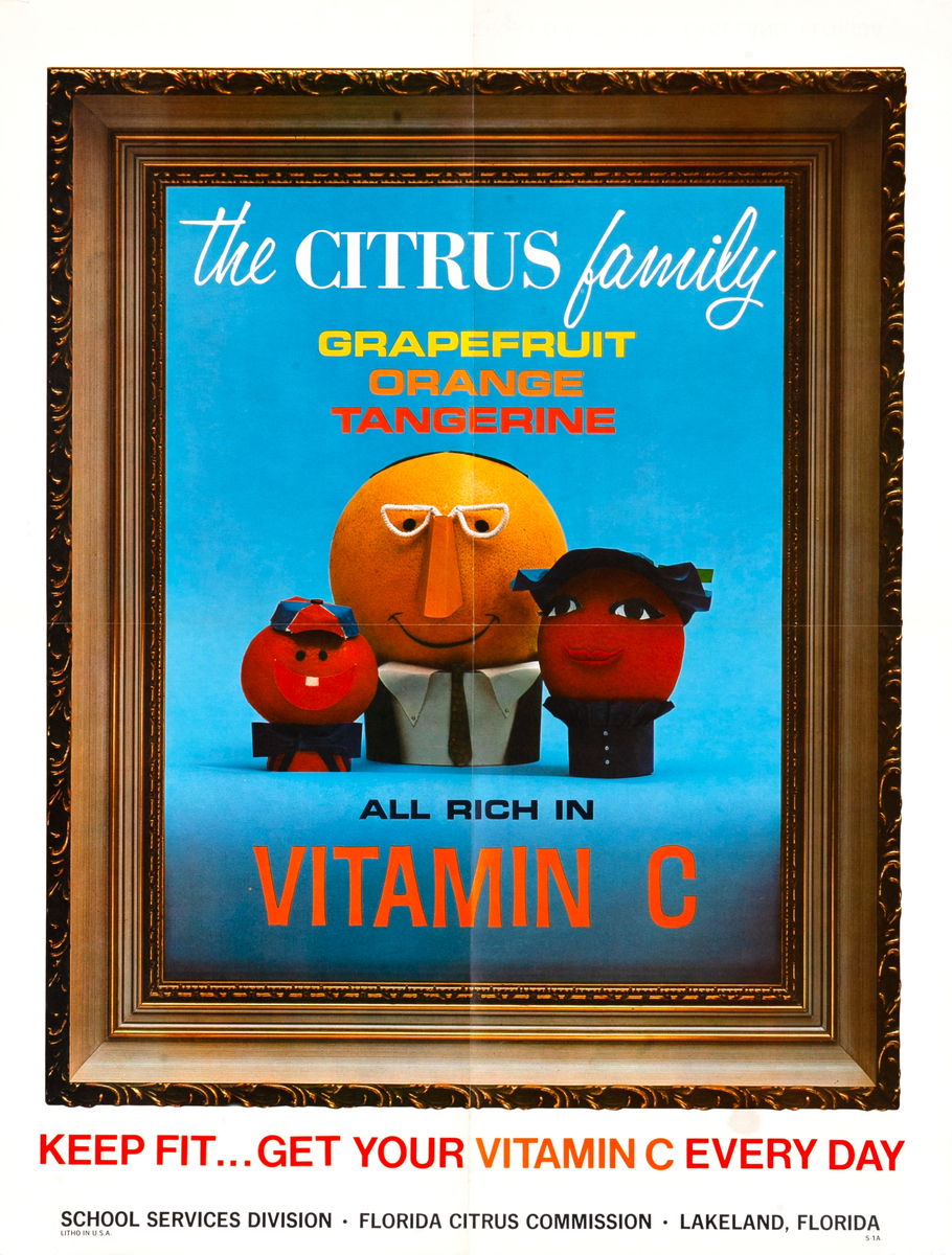 Florida Citrus Commission - The Citrus Family Original Health Poster