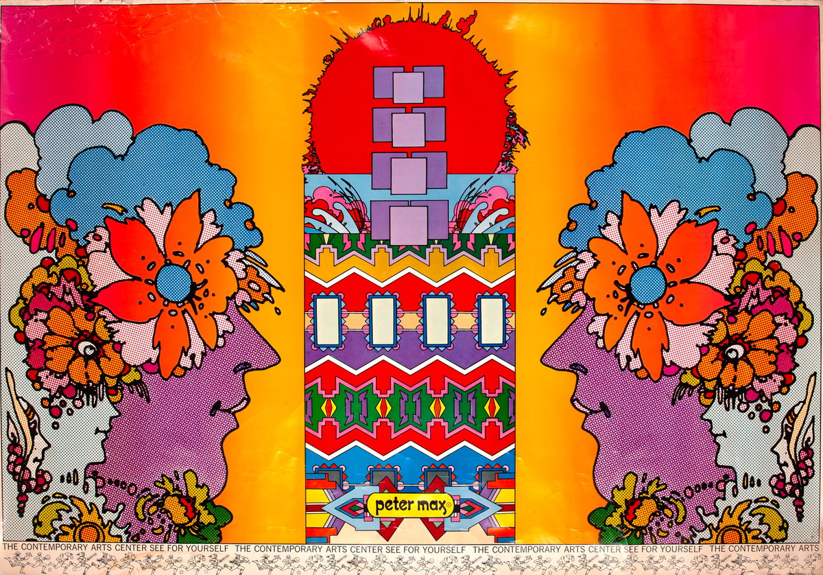 Peter Max The Contemporary Arts Center Cincinnati See For Yourself Exhibit Poster