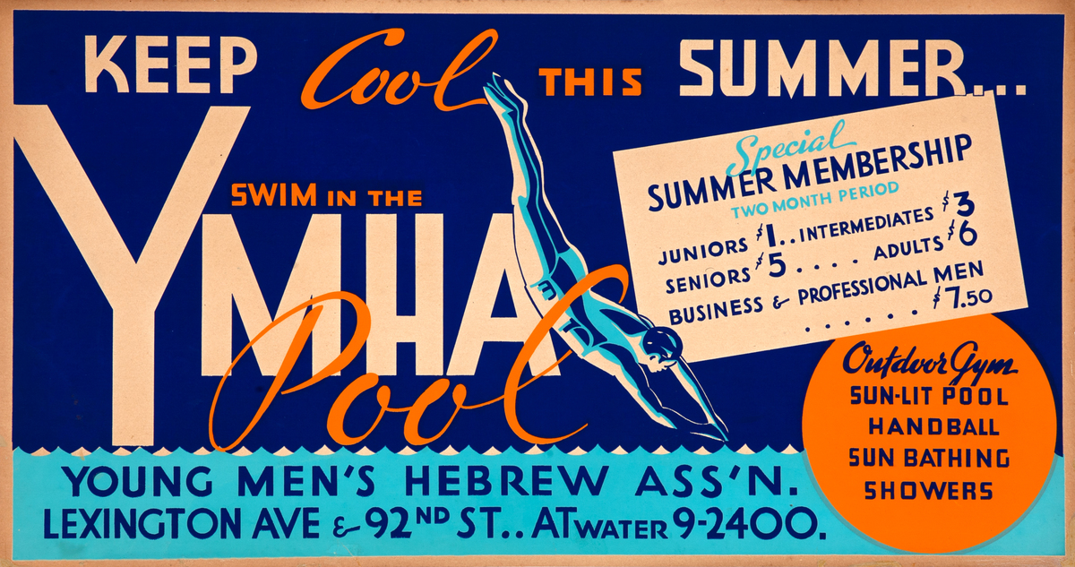 Keep Cool This Summer Original YMHA Poster