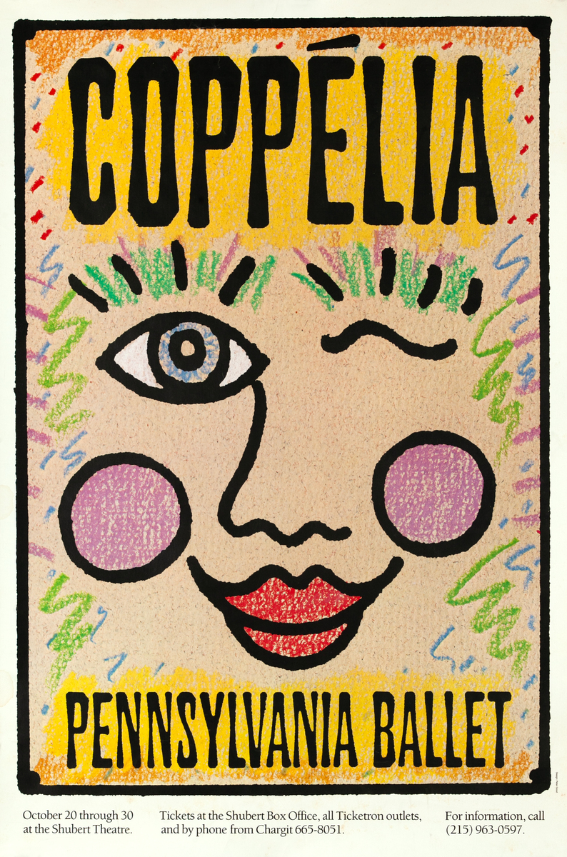 Coppelia Pennsylvania Original Ballet Poster