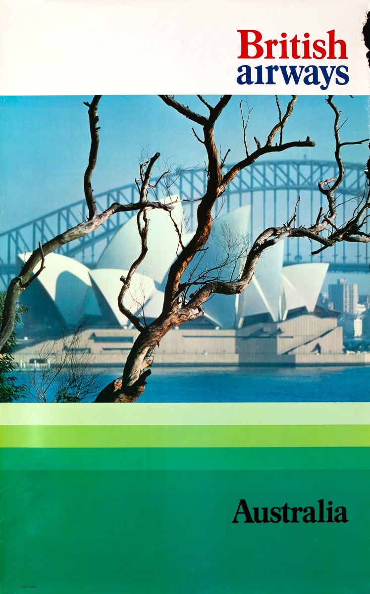 Australia Original British Airways Travel Poster