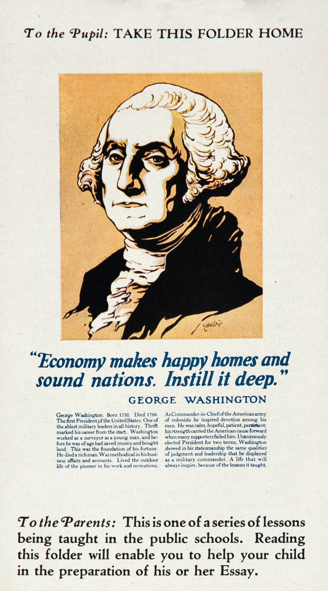 Original Bank Finance Brochure - George Washington 