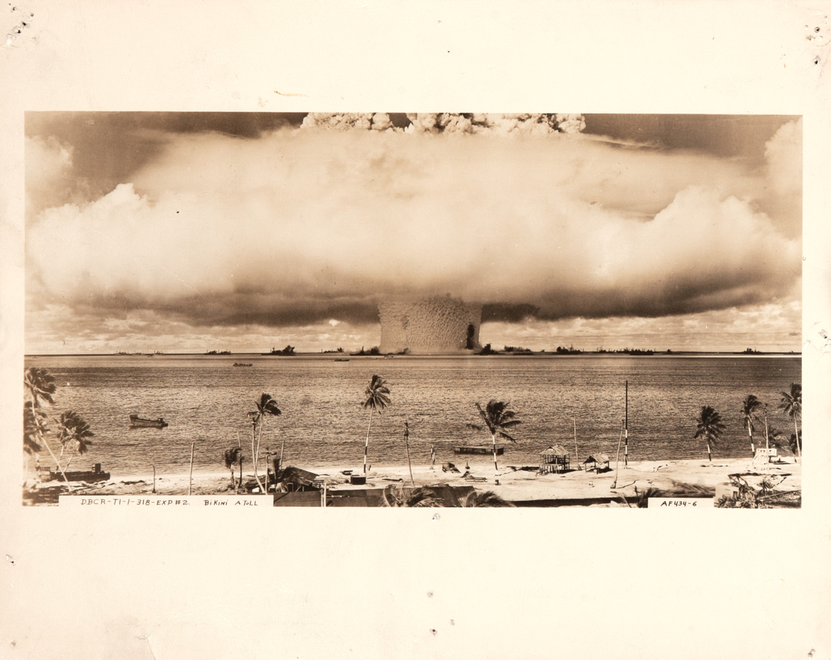 Original  Bikini Atoll Baker Bomb Test Exp. 2 Photograph 