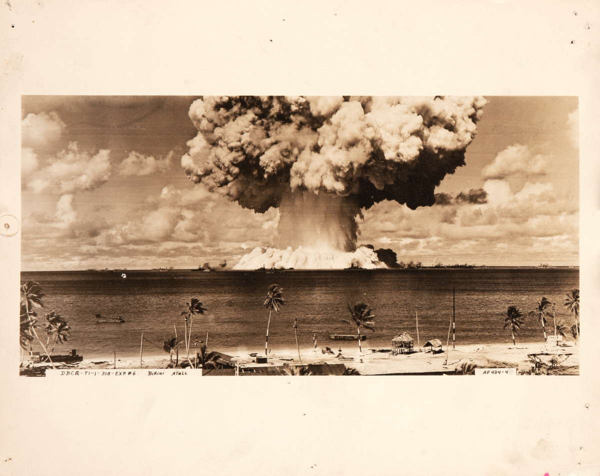 Original Bikini Atoll Baker Bomb Testing Exp. 6 Photograph 