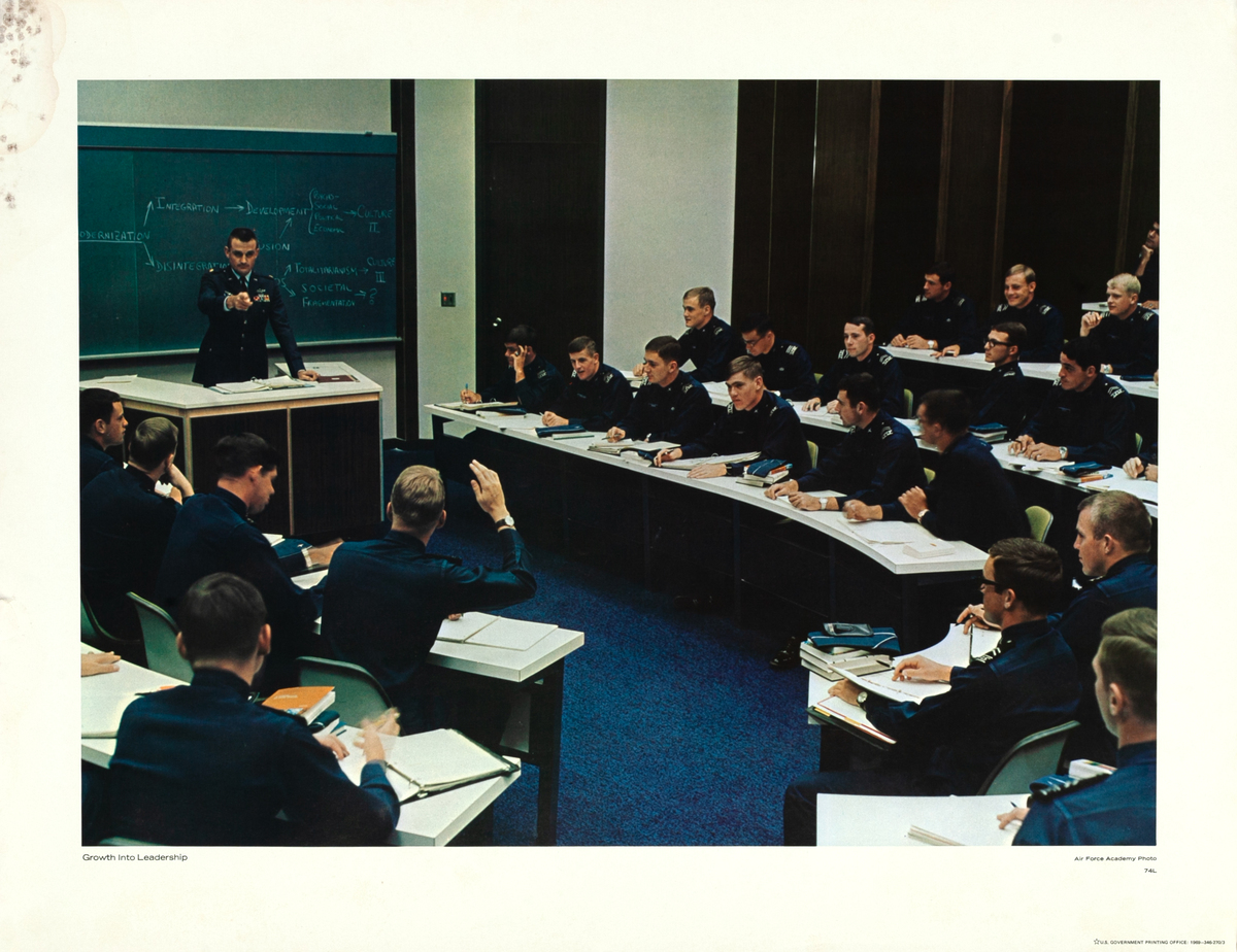 Growth Into Leadership Original Air Force Academy Poster