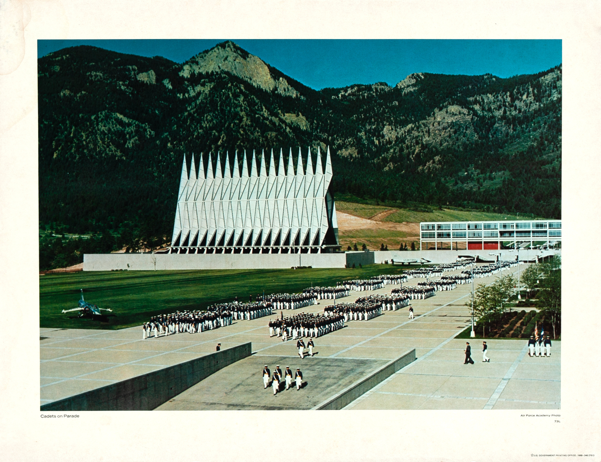 Cadets on Parade - Original Air Force Academy Poster