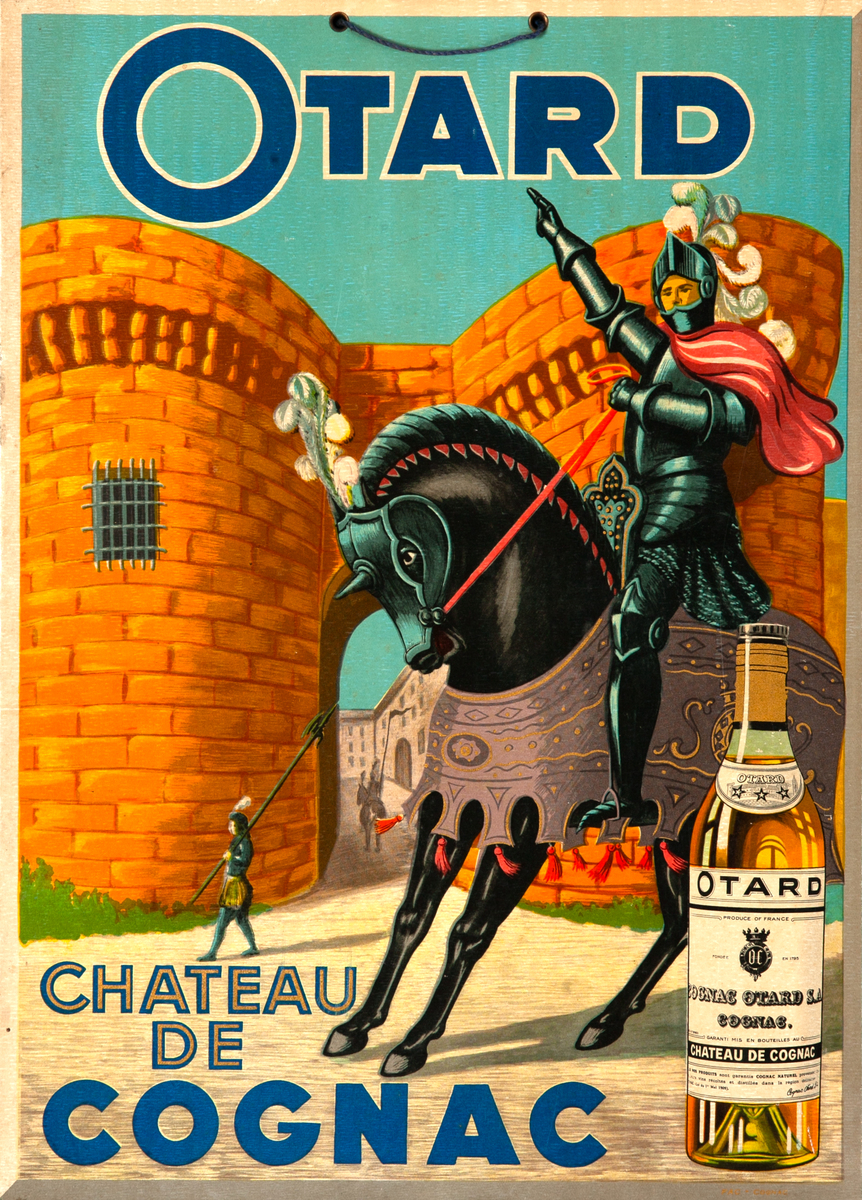 Otard Chateau de Cognac Original French Advertising Poster